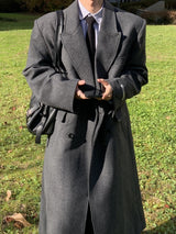 Velo shelter robe long wool coat