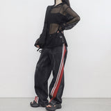 (Unisex) Baren See-Through Hooded T-Shirt