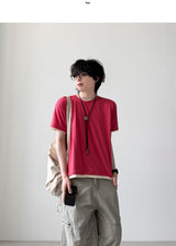 Pastel Layered Short Sleeve T-shirt