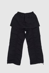 Parkaring layered shirring pants