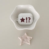Star Dangdang Dot Burgundy Glossy AirPods Case