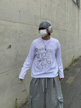 ブレーキ レタリング ロングスリーブTシャツ 3C