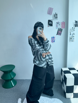 オーバーヒップワイドカーゴパンツ💚🖤🩶 - 3 カラーズ
