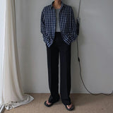 ASCLO カレッジリネンチェックシャツ (2color)
