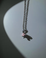 Tiny mushroom necklace