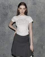 アドアミー スリムフィットTシャツ　ホワイト