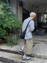 ピンタックツイルバミューダパンツ3C