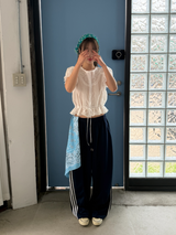 ママ クロップ ブラウス