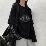 レスラインレイヤードロングスリーブTシャツ