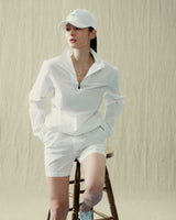 Stranger フラワーロゴベースボールコーデュロイキャップ (White)