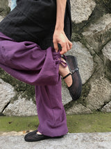 Rooney Linen String Wide Harem Pants