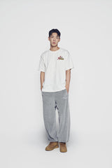 24FW クラックスターロゴ半袖Tシャツ クリーム