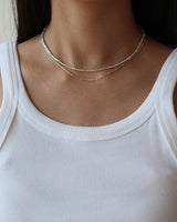 [Silver 925] Glitter Pebble Necklace