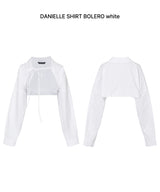 DANIELLE SHIRT BOLERO white