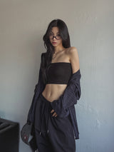 [U-BASIC] Basic Ribbed Tank Top (+With Cup)