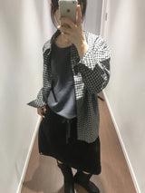 Skov Two-tone Check Shirt (3color)