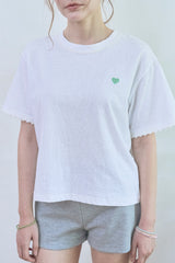 プチ ラブ クロップ Tシャツ [Ivory]