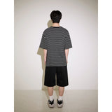 PUNK MANIA Two-Tone Stripe Overfit Short Sleeves (SSTSTD-0240)