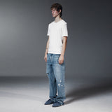 2X WASHED DENIM-BLUE