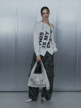 TWO-WAY RAW CROSSBAG / LIGHT GRAY