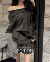 MADE.  Bibie blouse & skirt set
