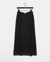 Tano Dot Lace Ribbon Long Skirt