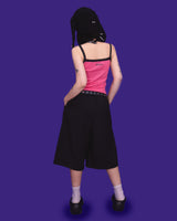 striped bermuda pants (belt set / 2color)