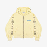 Rhinestone Zip-Up Hoodie_Lemon