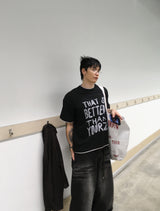 No.1353 LT クロップレイヤードハーフTシャツ (3color)