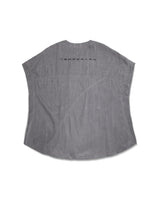 テンポラリーキュプラバットグレーTシャツ