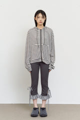 Robe Striped Zip Hoodie