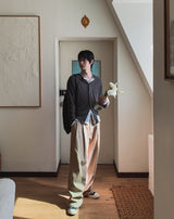 メリーズ ピンタック バンディング ワイドパンツ