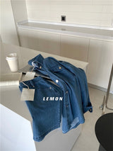 [SALE] デニムシャツスカートツーピースドレス