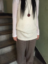ターテスUネックウールシアーTシャツ (5c)