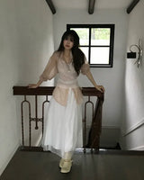 atine pearl - satin light long sk