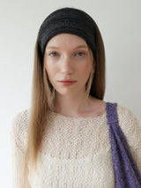 Lace Flower Hair Band_Grey