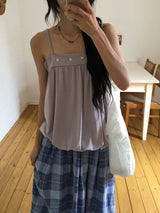 Juel Vintage Check Banding Long Skirt