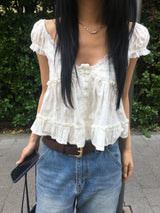 Frill Lace Blouse