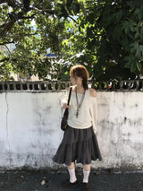 Lodi ドットオフショルダーニット
