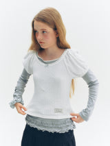 Double Frill T-shirt (Grey)