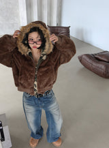 [UNISEX] ビンテージウォッシュドローワイドジーンズ