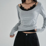 [Rintoa] Boat Neck Long-Sleeve T-Shirt - 8 Colors