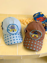 【即日発送】UnsocialNigh original niche design illustration print star Taichi Dog cap female versatile 