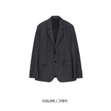 Striped Single Jacket 2COLOR