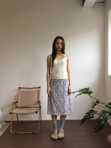 Otti frill button sleeveless top (3color)