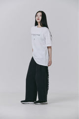 FMW レタリング ロゴ T シャツ - ブラック