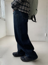 カカン生デニムストレートパンツ
