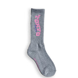 City Logo Crew Socks Grey