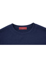 Rosalie Lace Ribbon Print Short Sleeve T-Shirt Navy