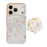 フラワー ガーデン バニー マグネティック iPhone ケース